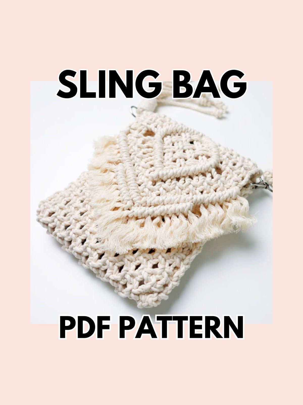 Macrame Crossbody Sling Bag (Digital PDF Patterns) product image (1)