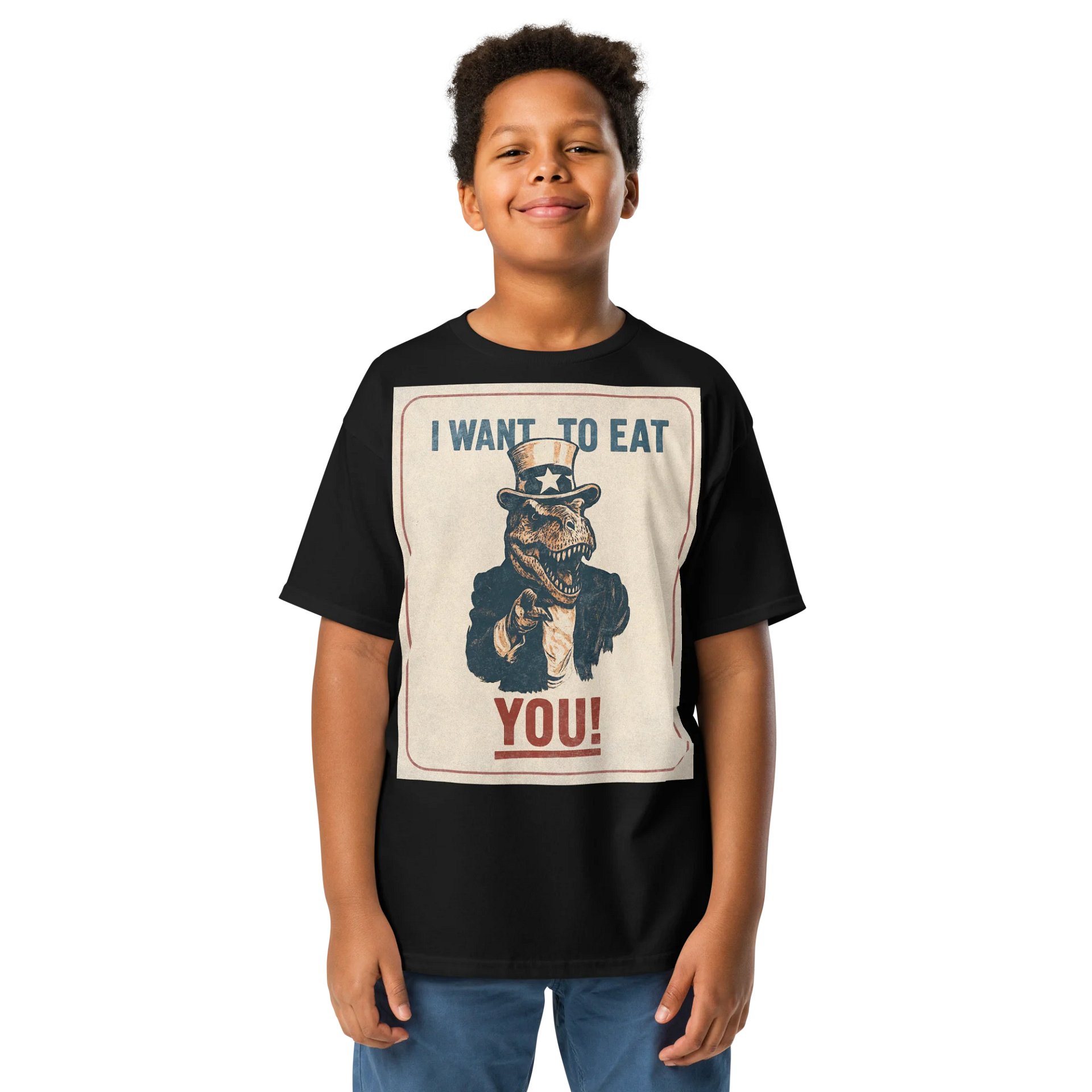 Uncle Sam T. Rex Poster Funny Dinosaur Shirt product image (1)