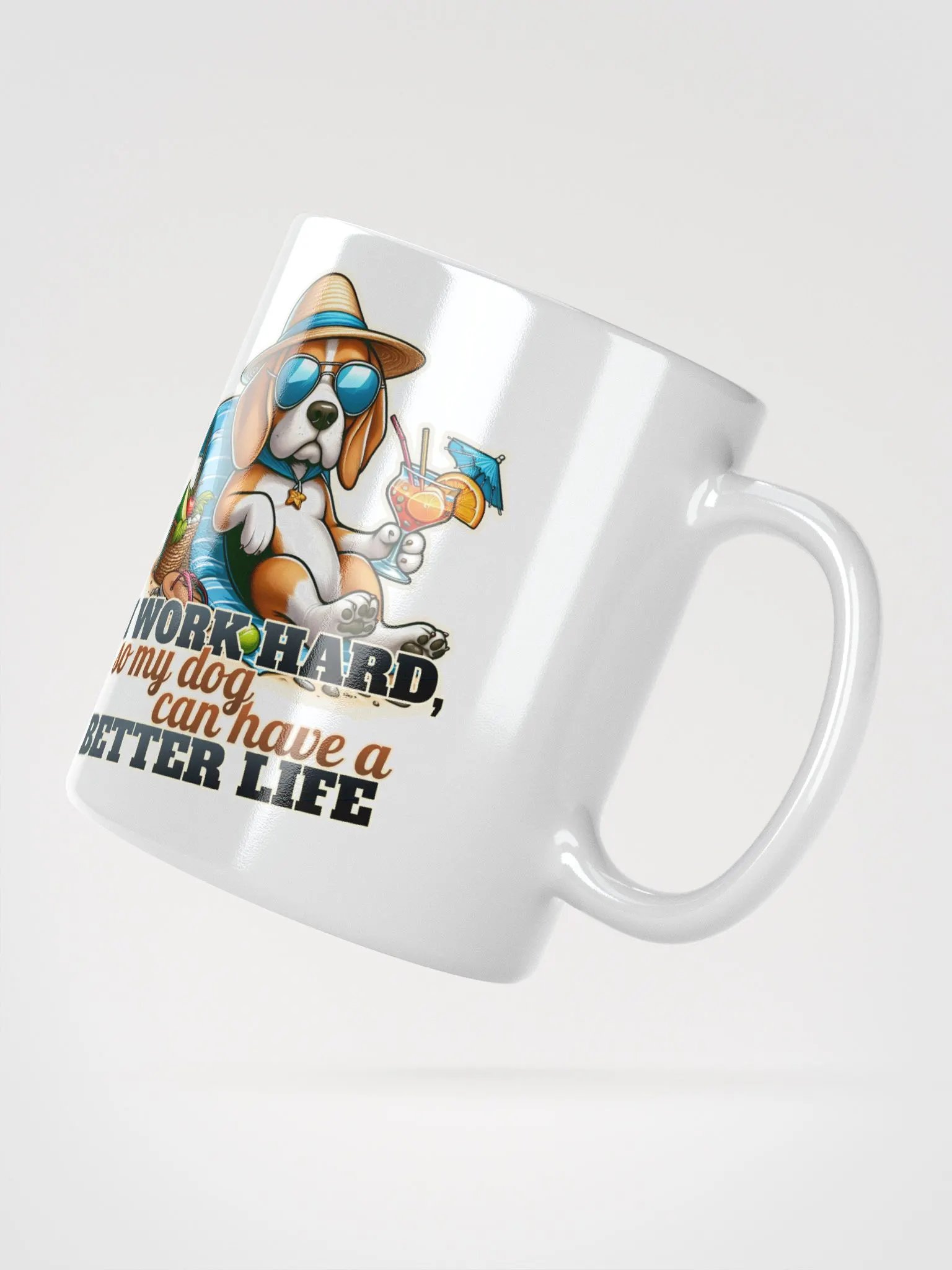 Work Hard - Beagle Beach - Mug product image (5)