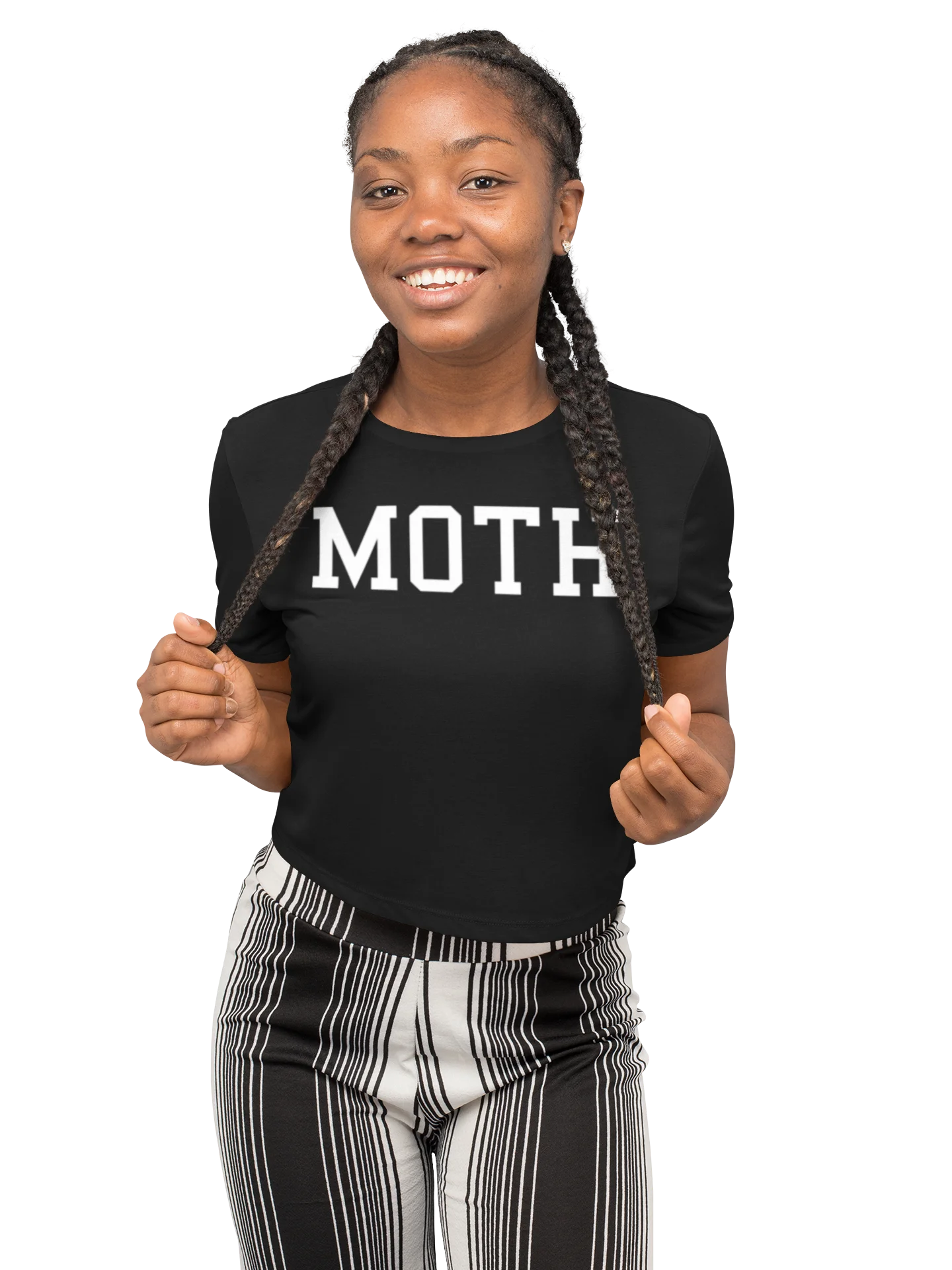 (2 sided) Moth Man crop tee product image (1)
