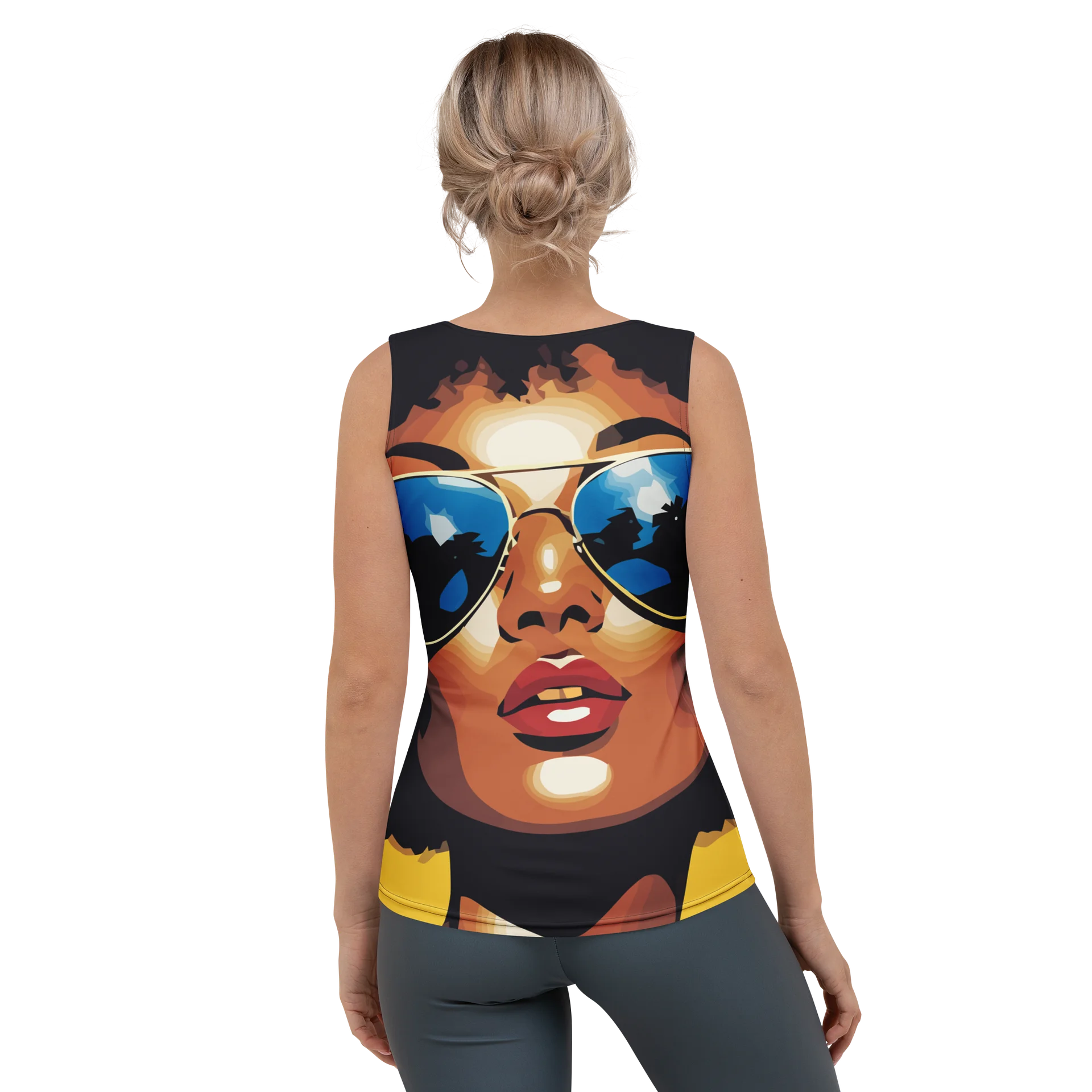 Caribbean Apples - Warm Caribbean Summer Retro | Form-Fitting Women's Tank Top product image (4)