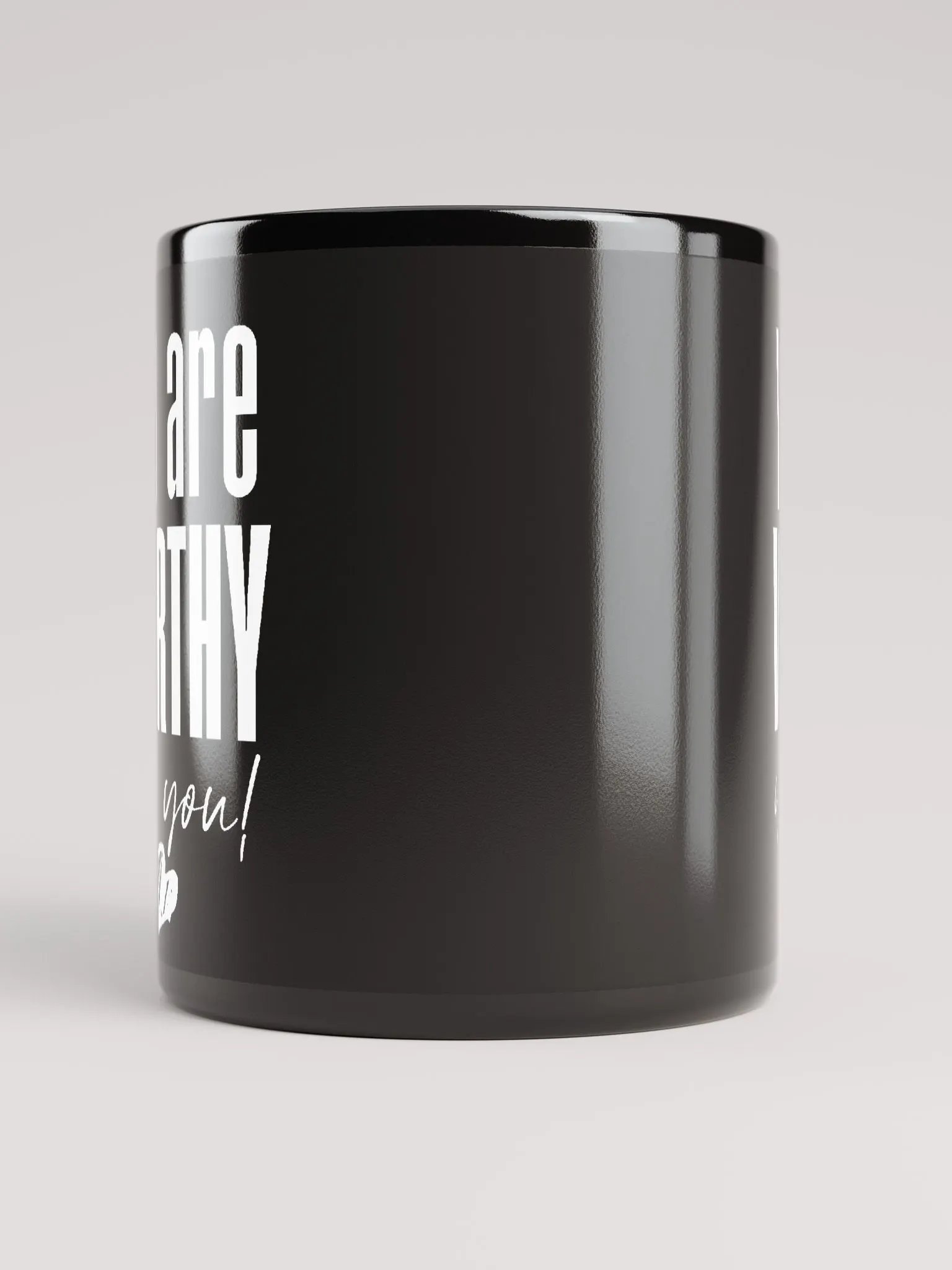 You are Worthy Mug - black product image (10)