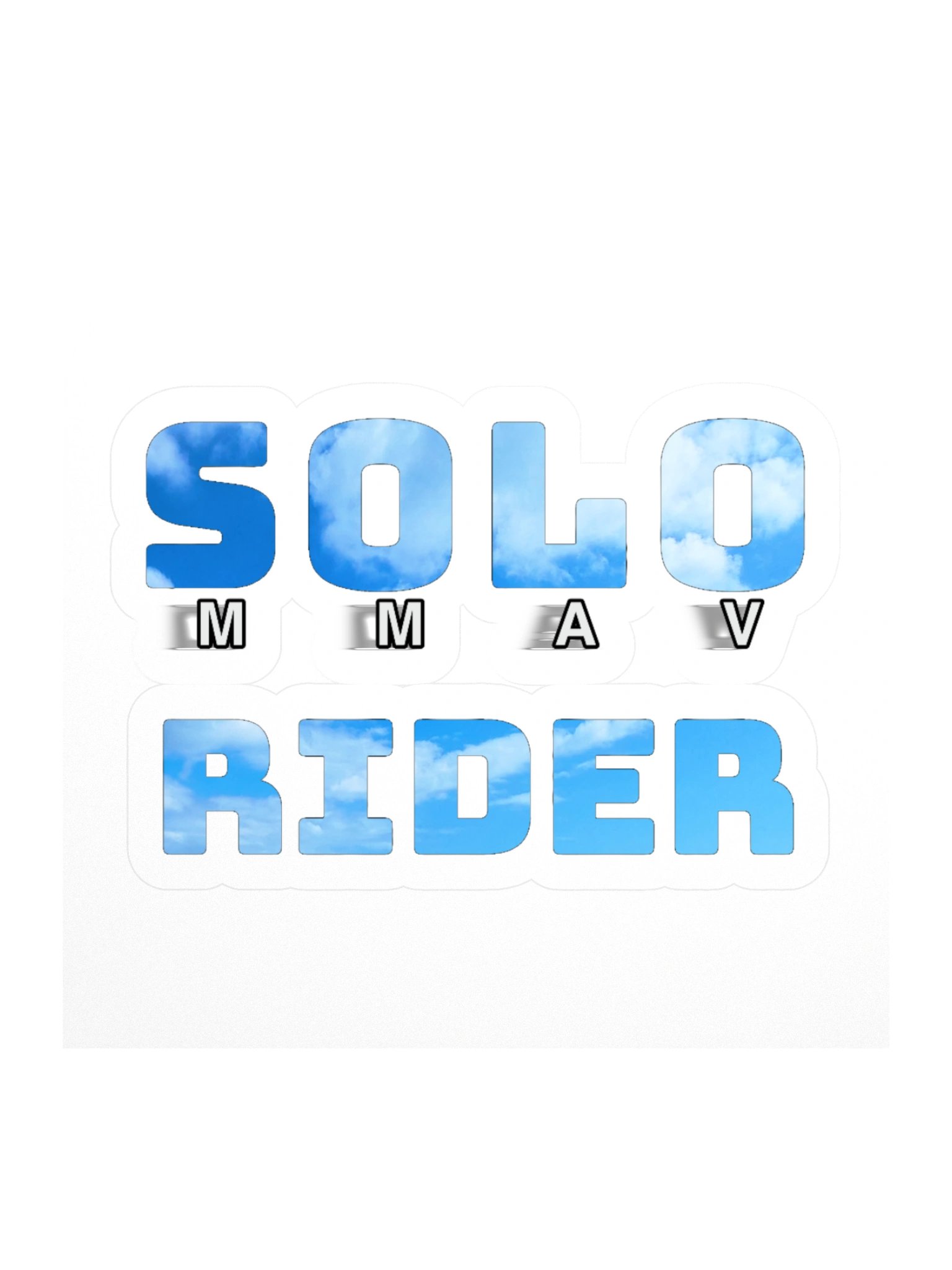 MMAV Sticker Kiss Cut: Solo Rider product image (3)