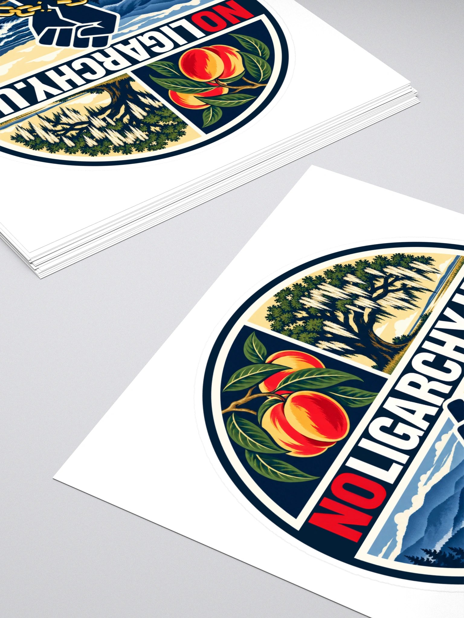 Georgia NOLIGARCHY.US sticker product image (4)