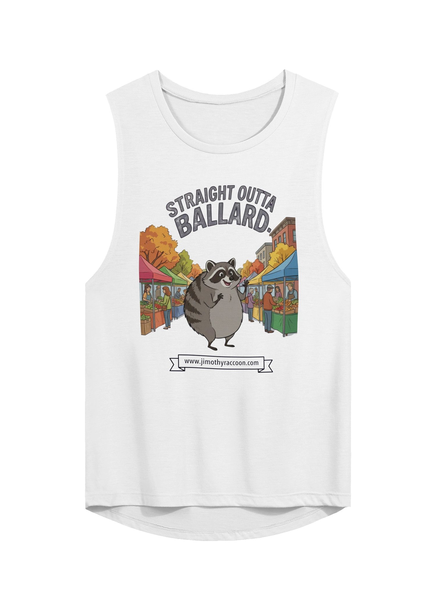 Straight Outta Ballard Bella Canvas women's muscle tank product image (2)