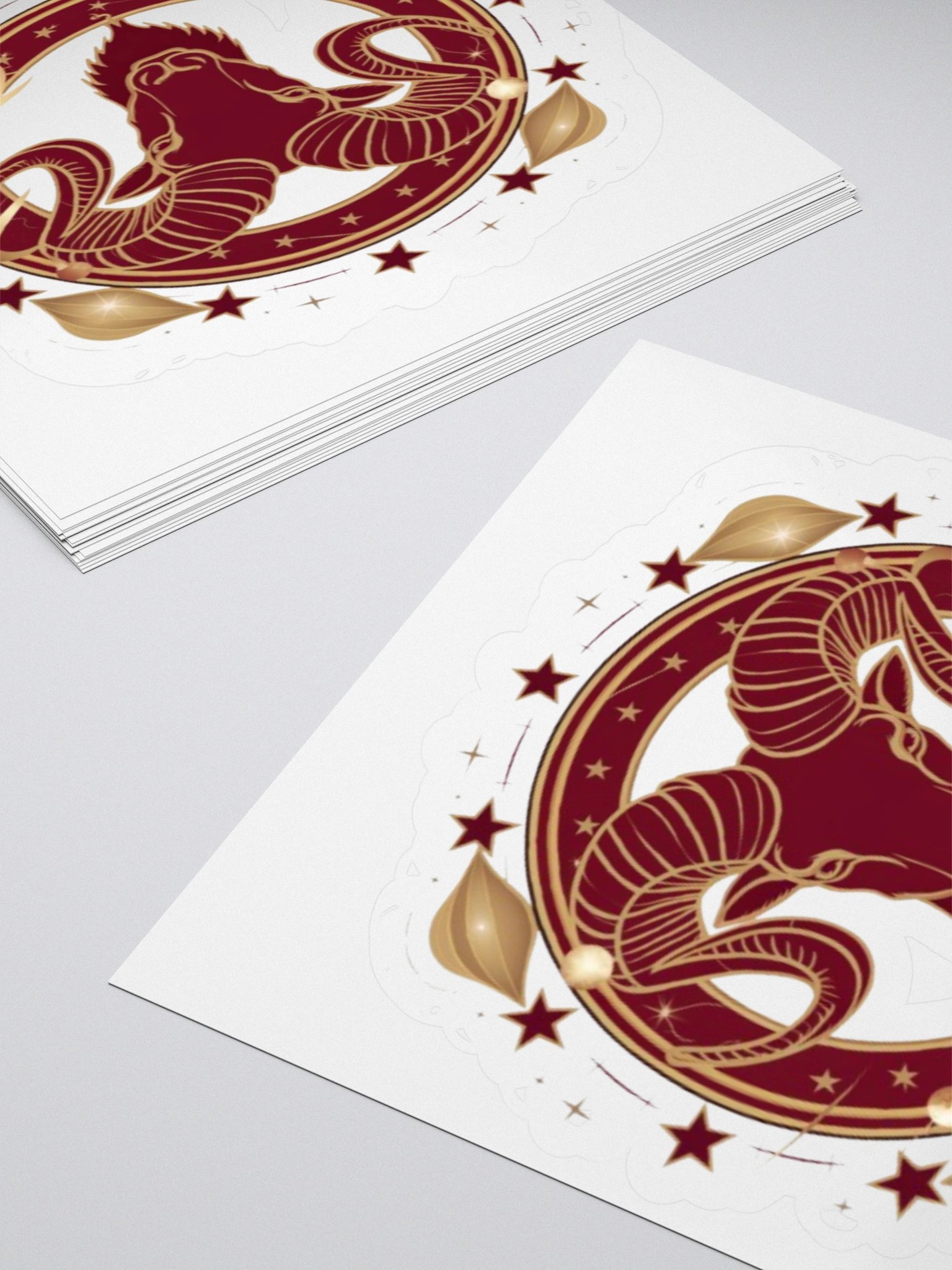Aries Zodiac Kisscut Sticker - Exclusive Design by TDS Music product image (10)