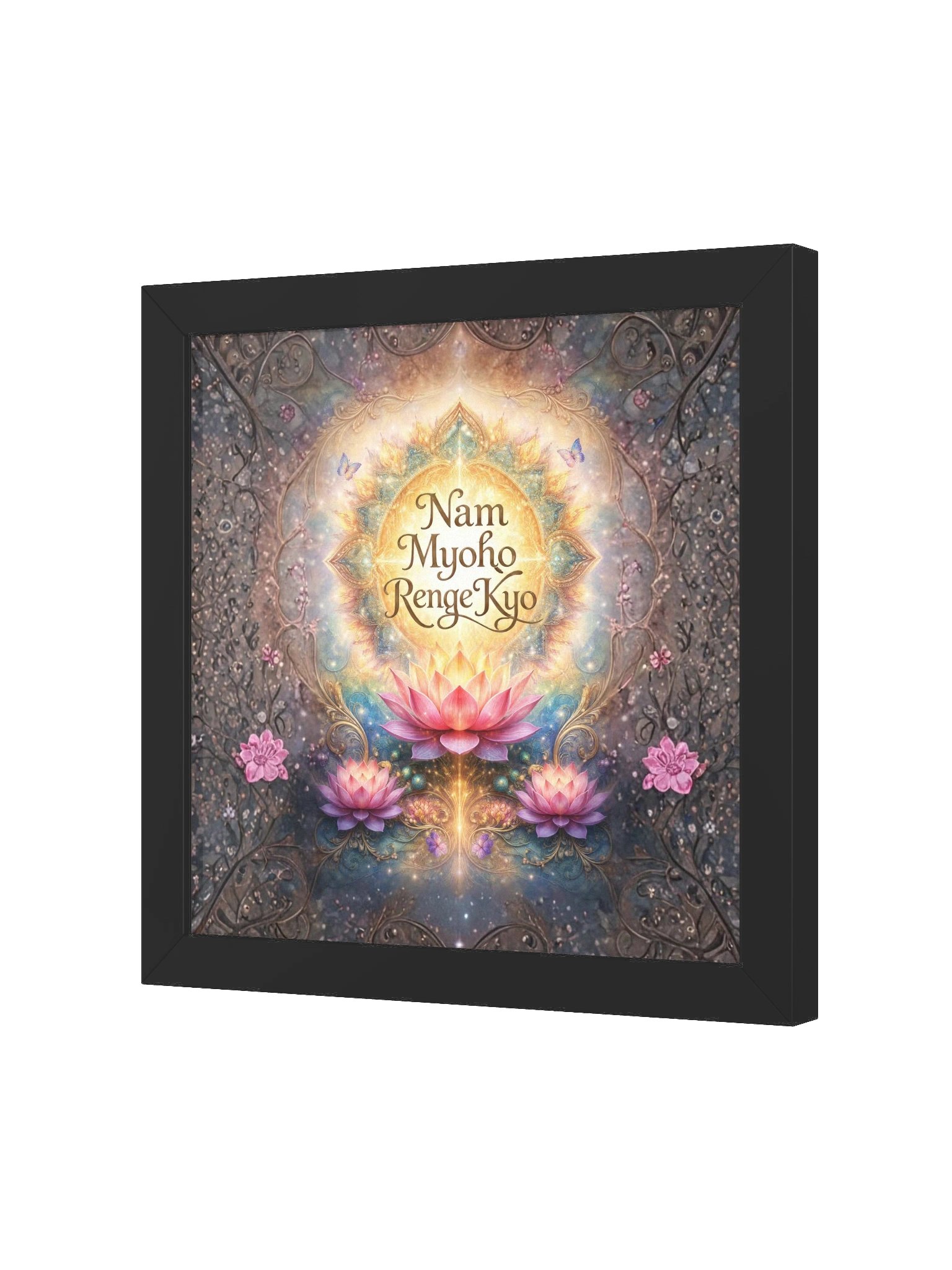 Nam Myoho Renge Kyo Lotus Framed Wall Art product image (24)