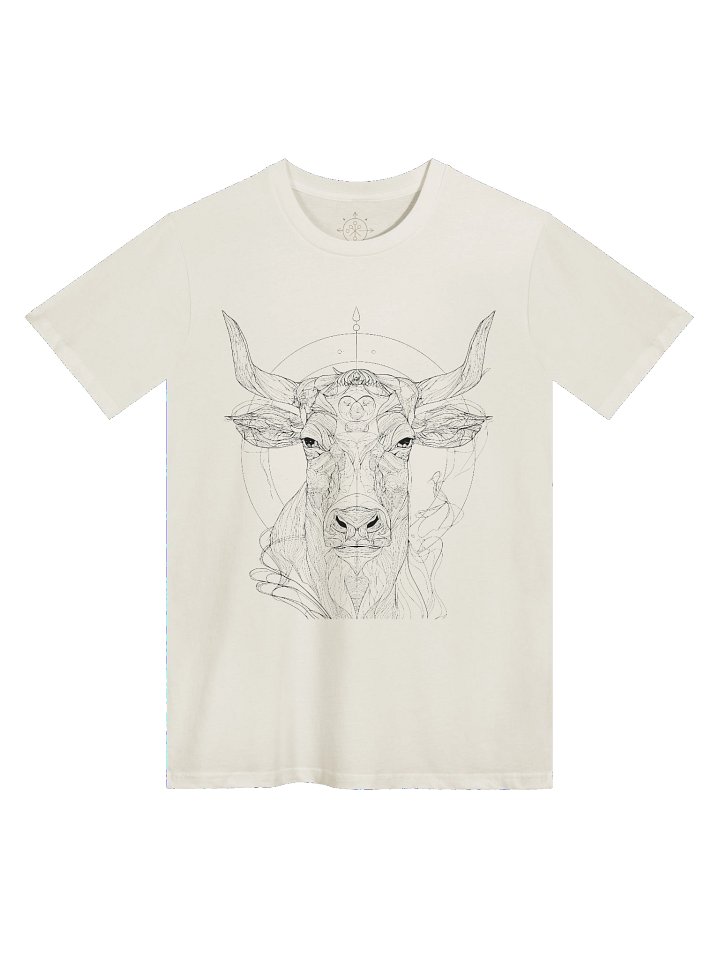 Divine Strength – Sacred Bull Line Art Tee product image (1)