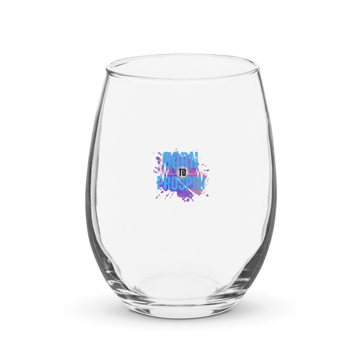 Born to Prosper Tiny Print Reverie Stemless Wine Glass product image (1)