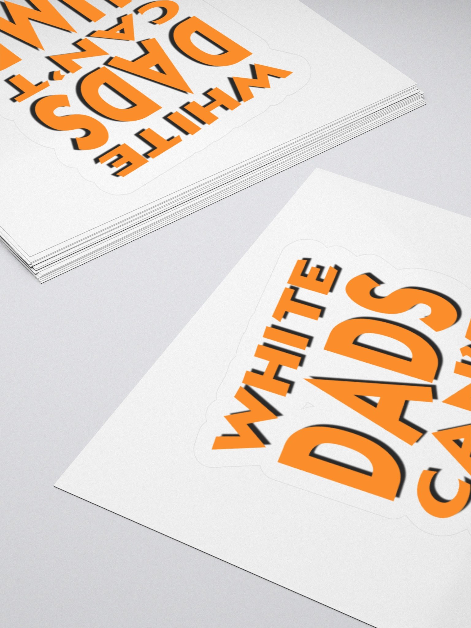 White Dads Can't Jump Logo Decal product image (10)