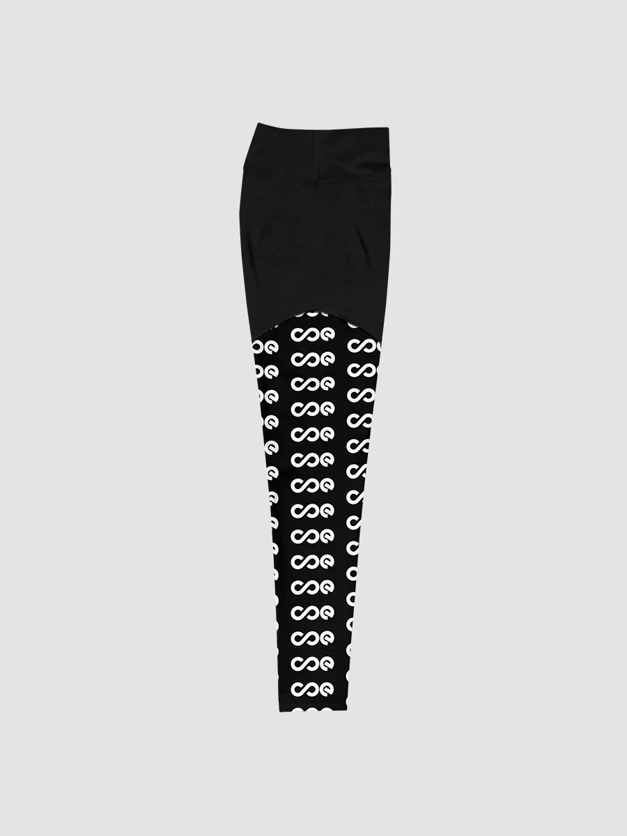 COE Premium Sports Leggings Black & White product image (4)