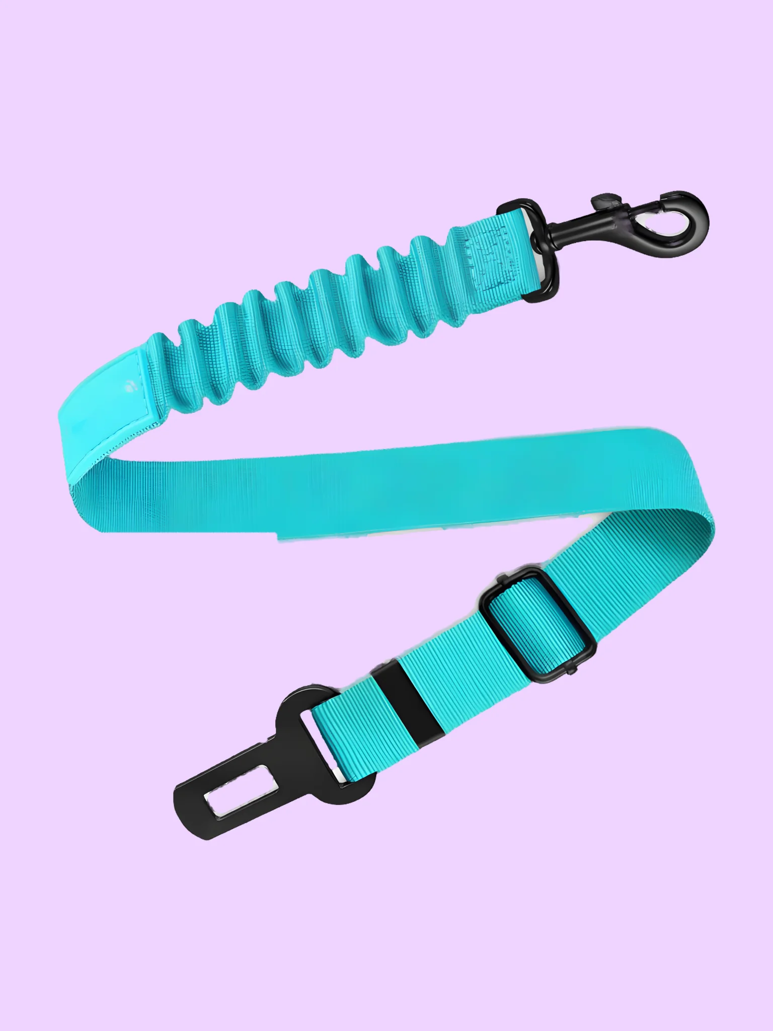 Adjustable Dog Car Seat Belt with Bungee product image (2)