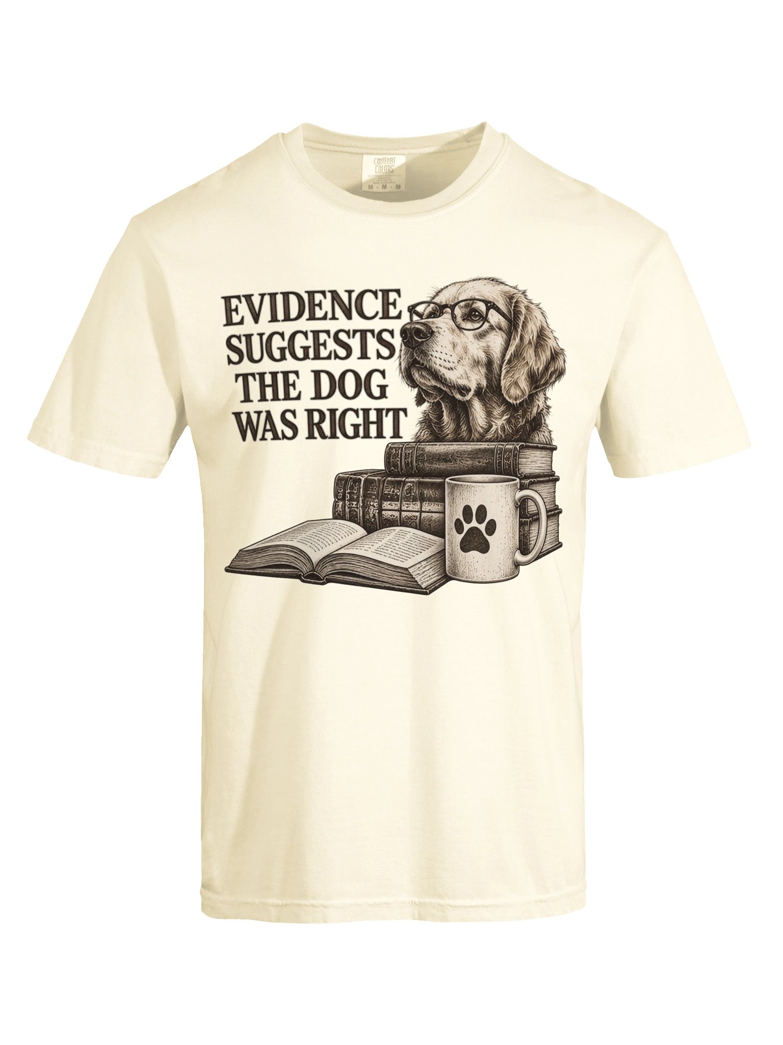 Funny Book Lover Dog T-Shirt | Reading Dog Graphic Tee | Nerdy Dog Lover Shirt product image (4)