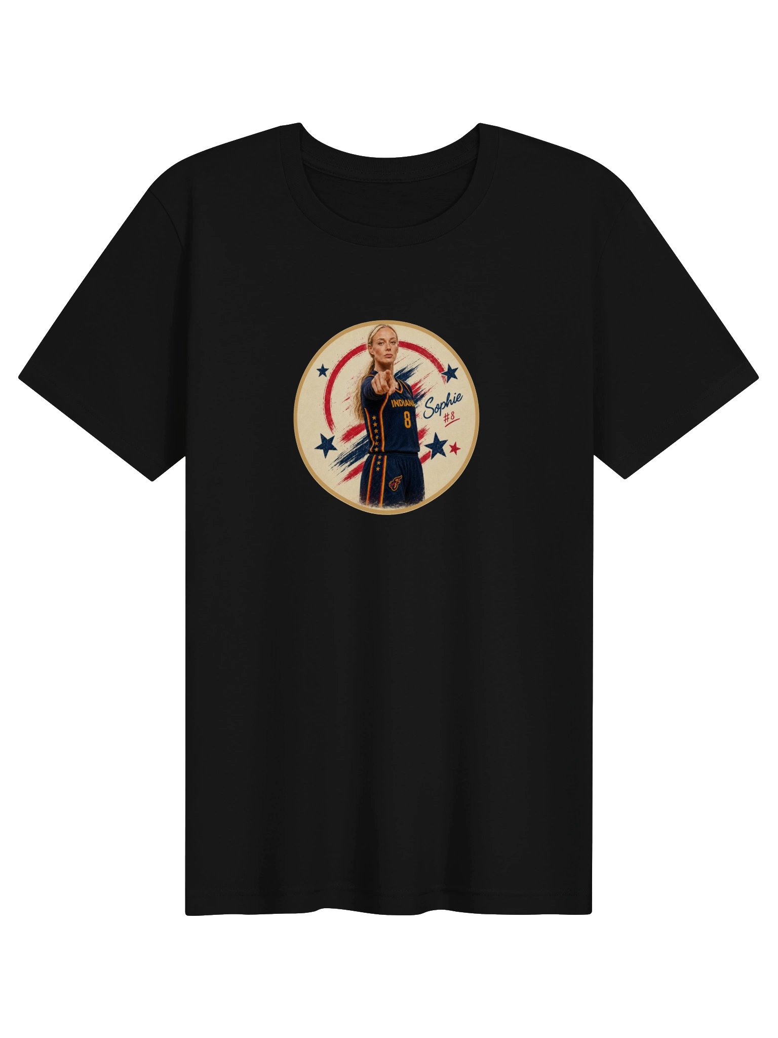 Sophie #8 Indiana Basketball Patriotic T-Shirt product image (1)