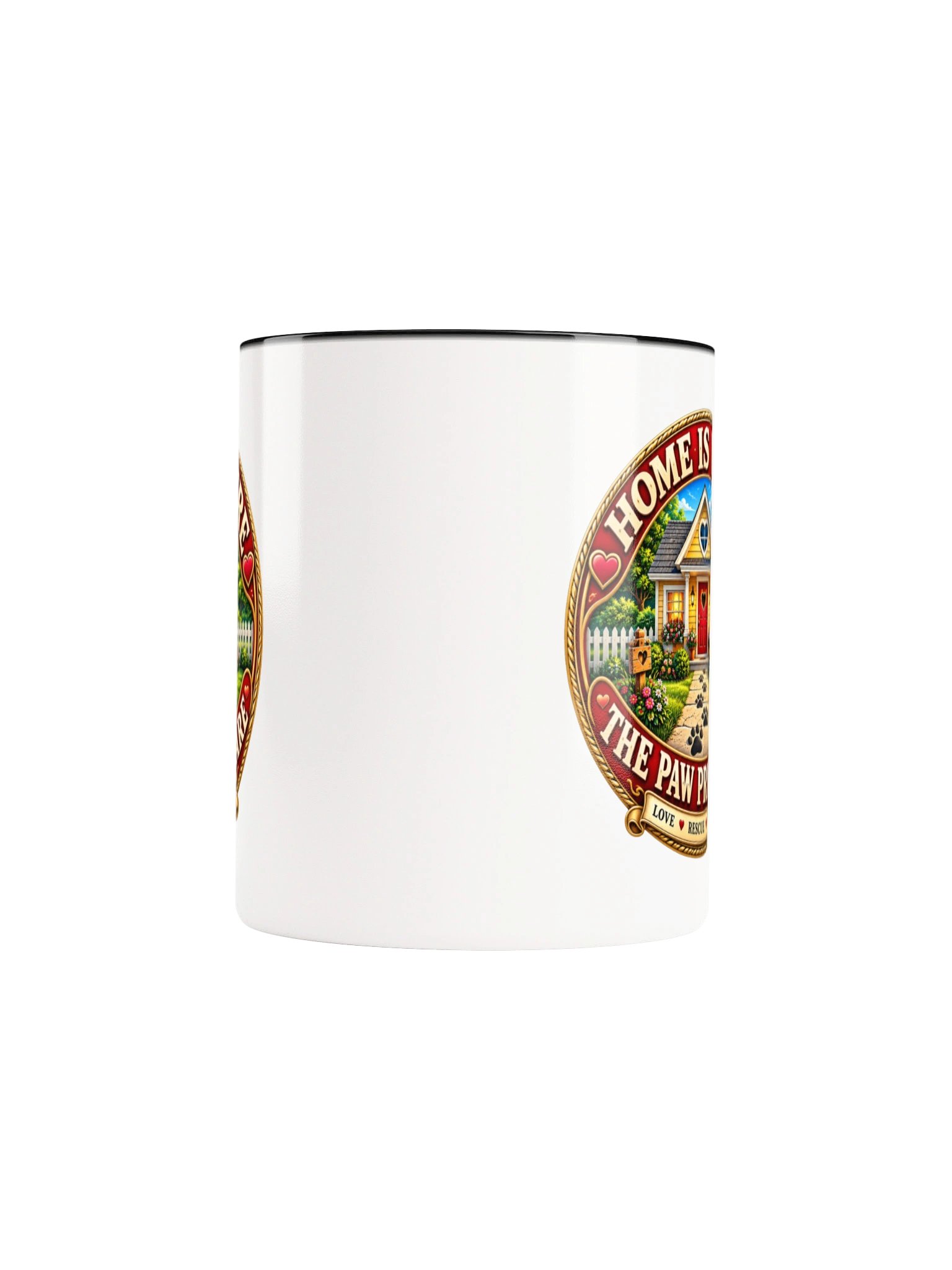 Home Is Where the Paw Prints Are Two Mug Color product image (5)