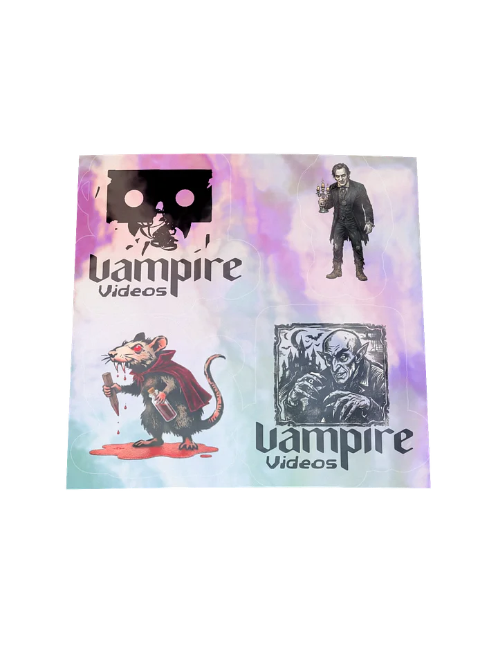Holographic Vampire Videos Sticker Sheet product image (1)