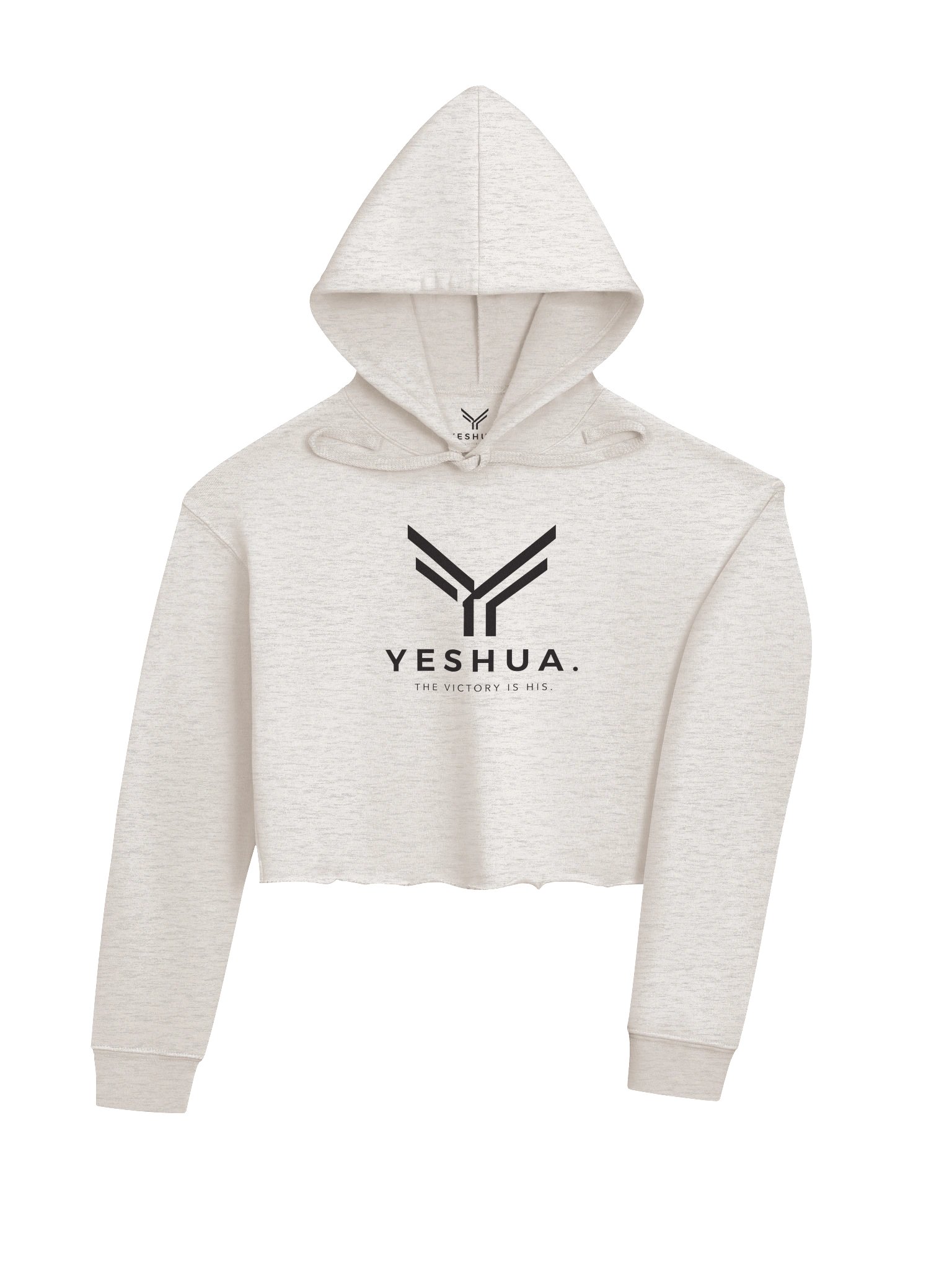 YESHUA. Women's Fleece Crop Hoodie product image (4)