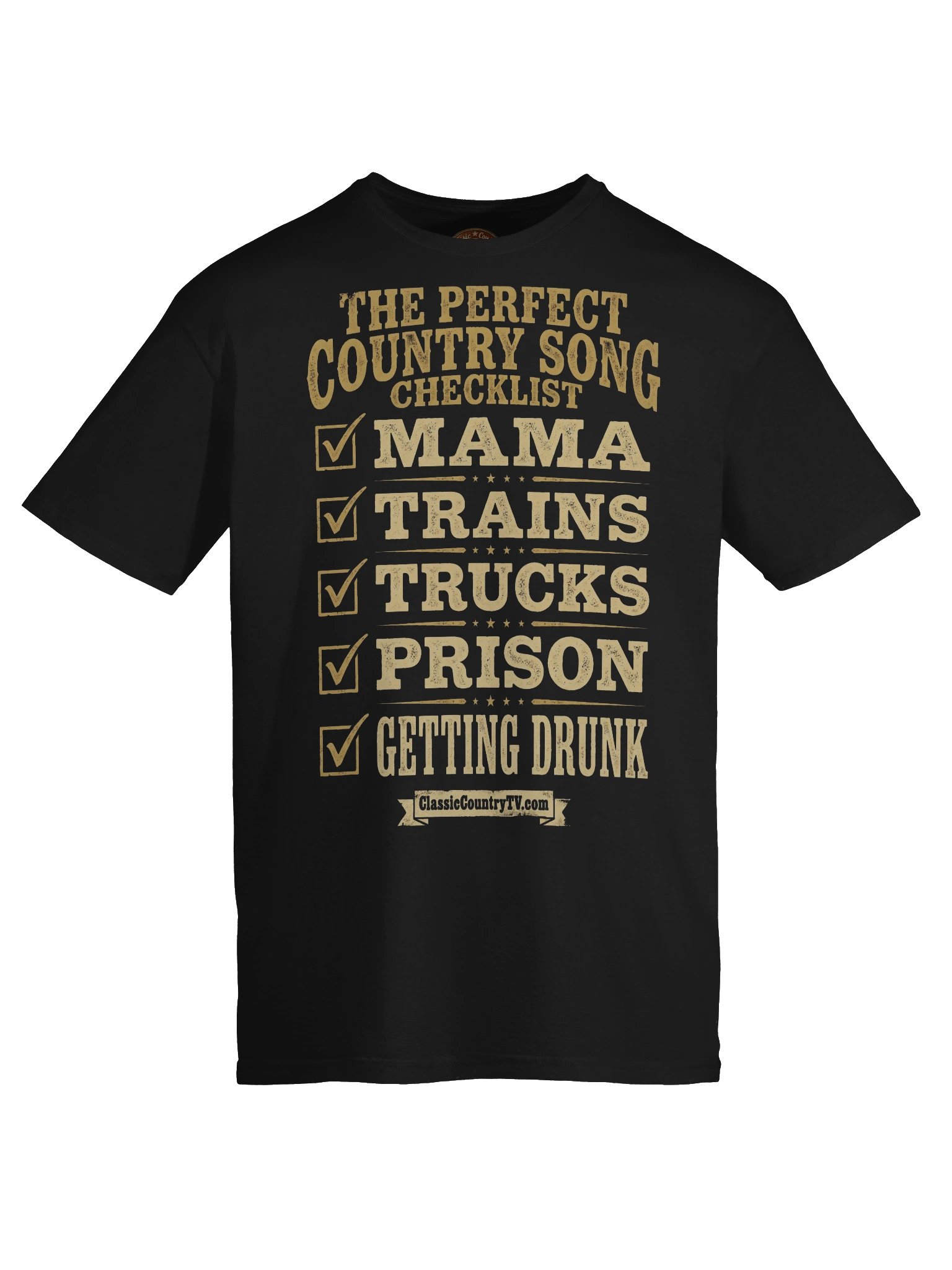 "The Perfect Country Song Checklist" T-Shirt product image (9)