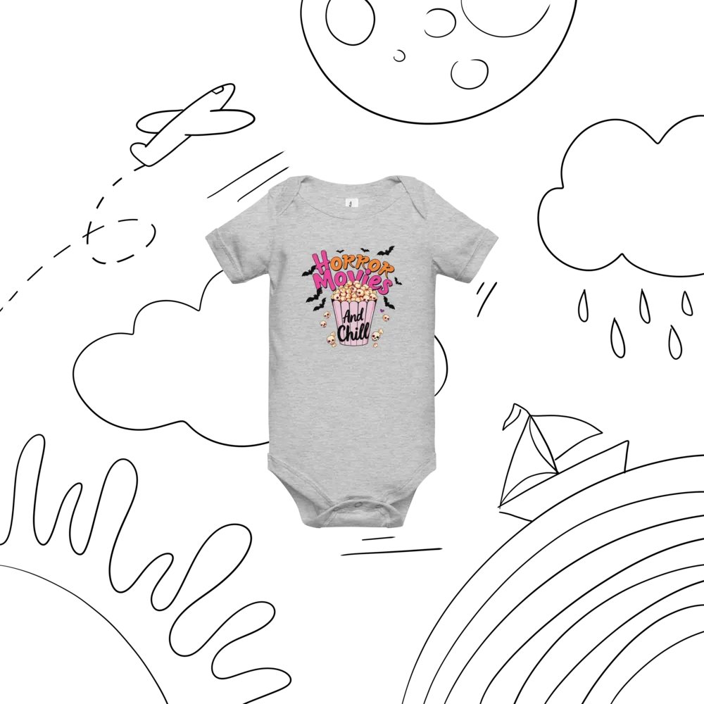 Horror Movies And Chill Baby Romper Onesie product image (6)