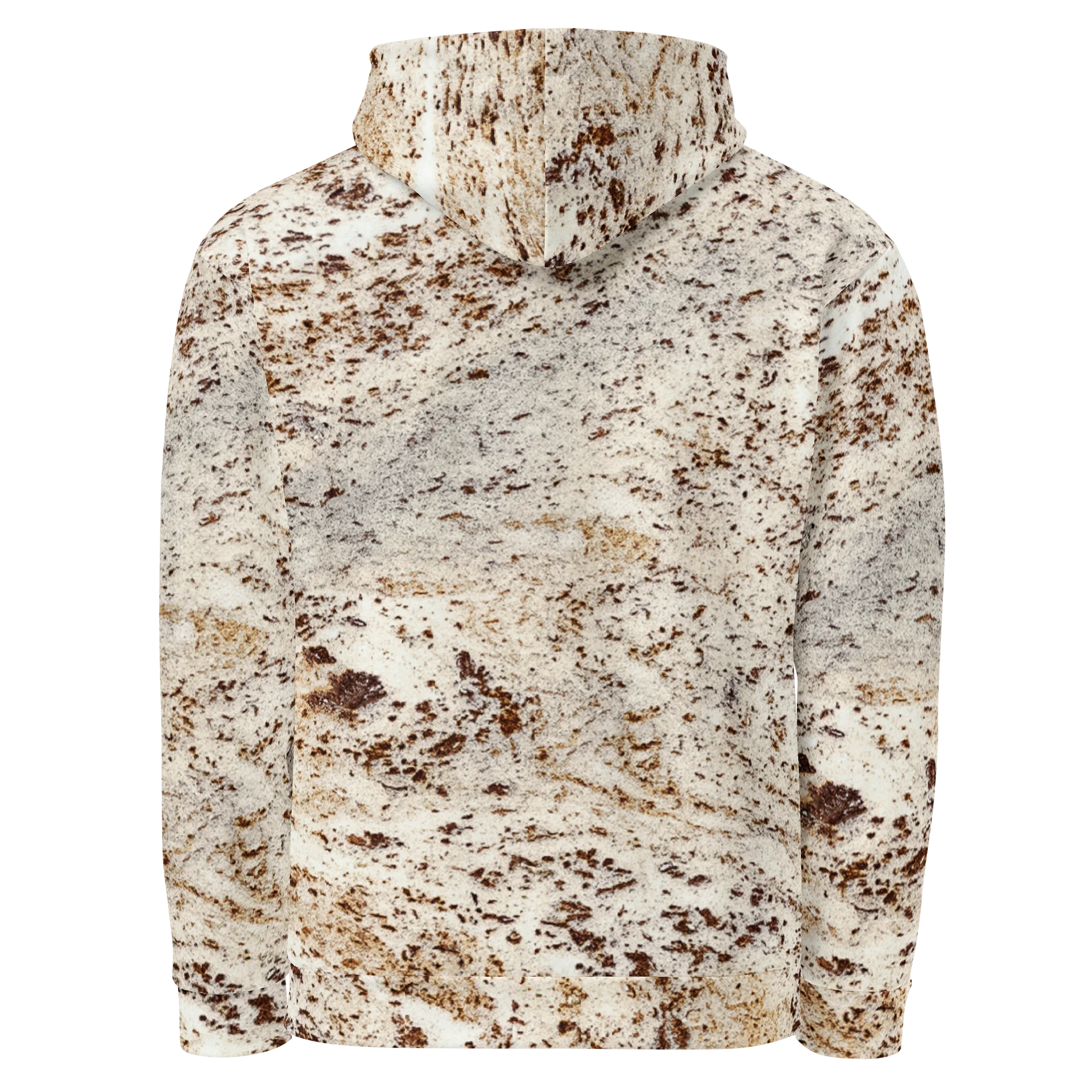 Espresso Swirl All-Over Print Unisex Cotton Streetwear Hoodie product image (2)