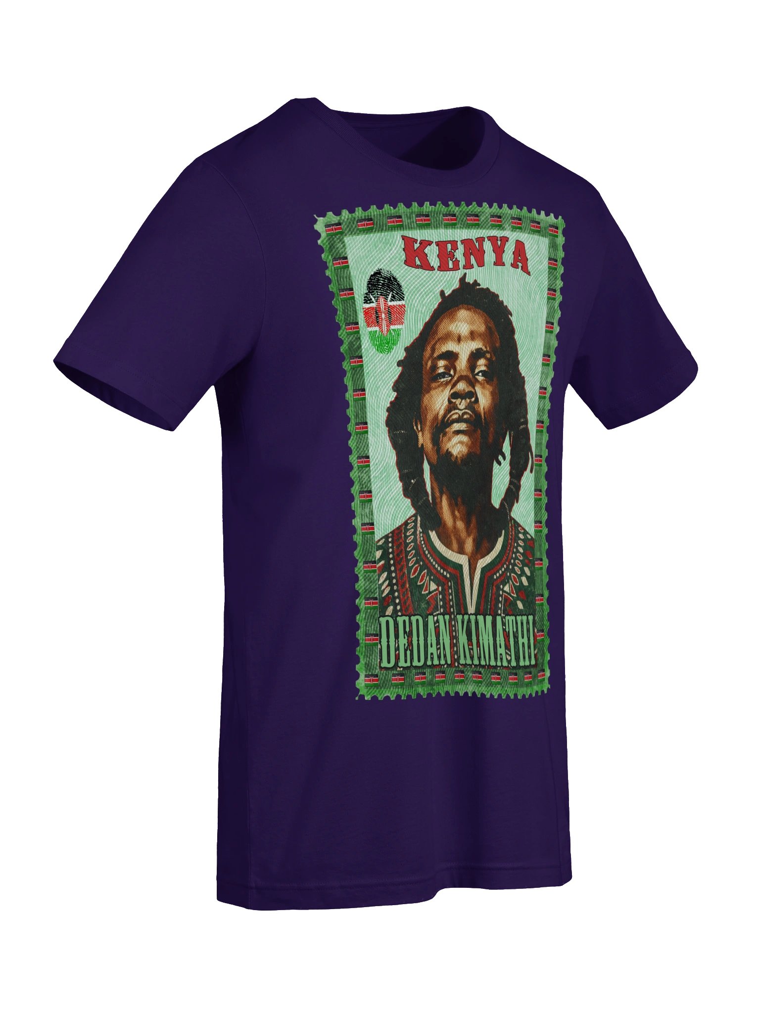 Dedan Kimathi Vintage Postage Stamp T-Shirt | Kenya Mau Mau History Tee | Pan-African Kenya Freedom Fighter product image (8)
