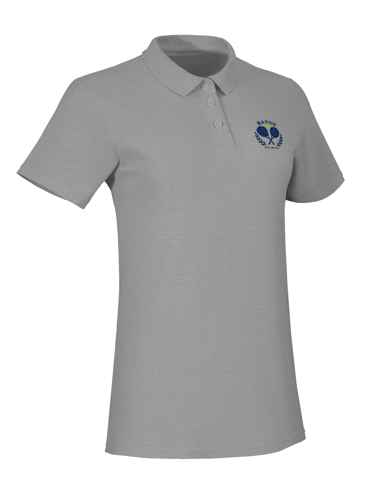 BANDE WAR ABSICHT. Damen Padel Poloshirt – Sport Grey product image (8)