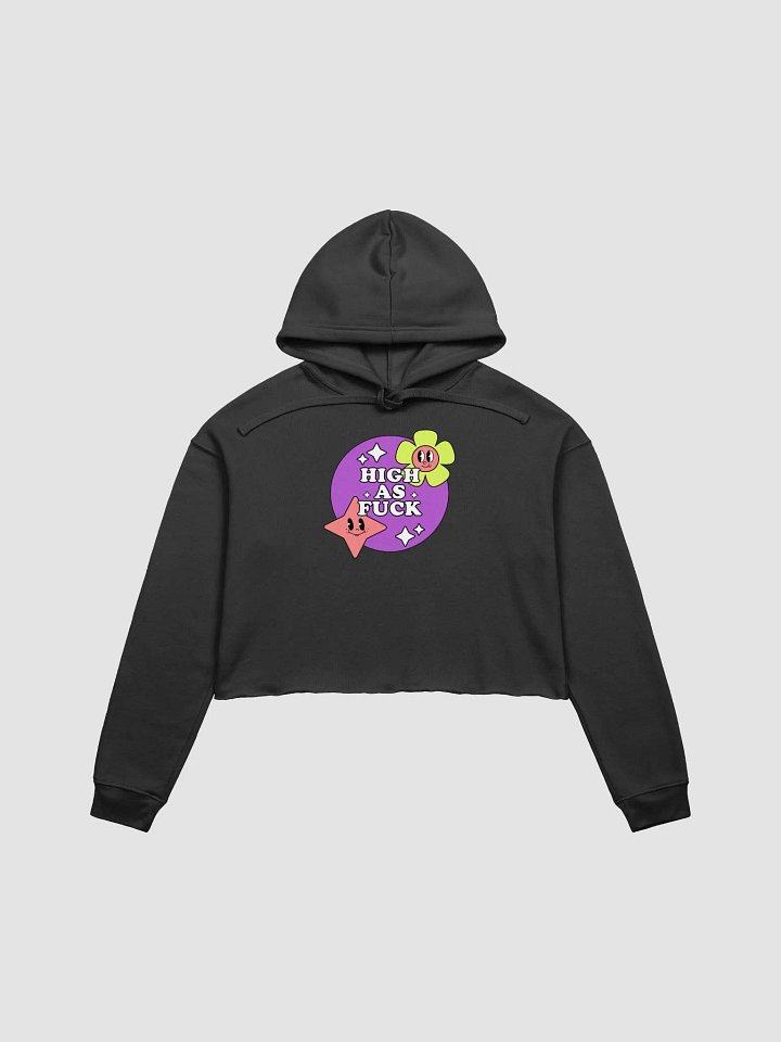 High as fuck - Crop Hoodie product image (1)