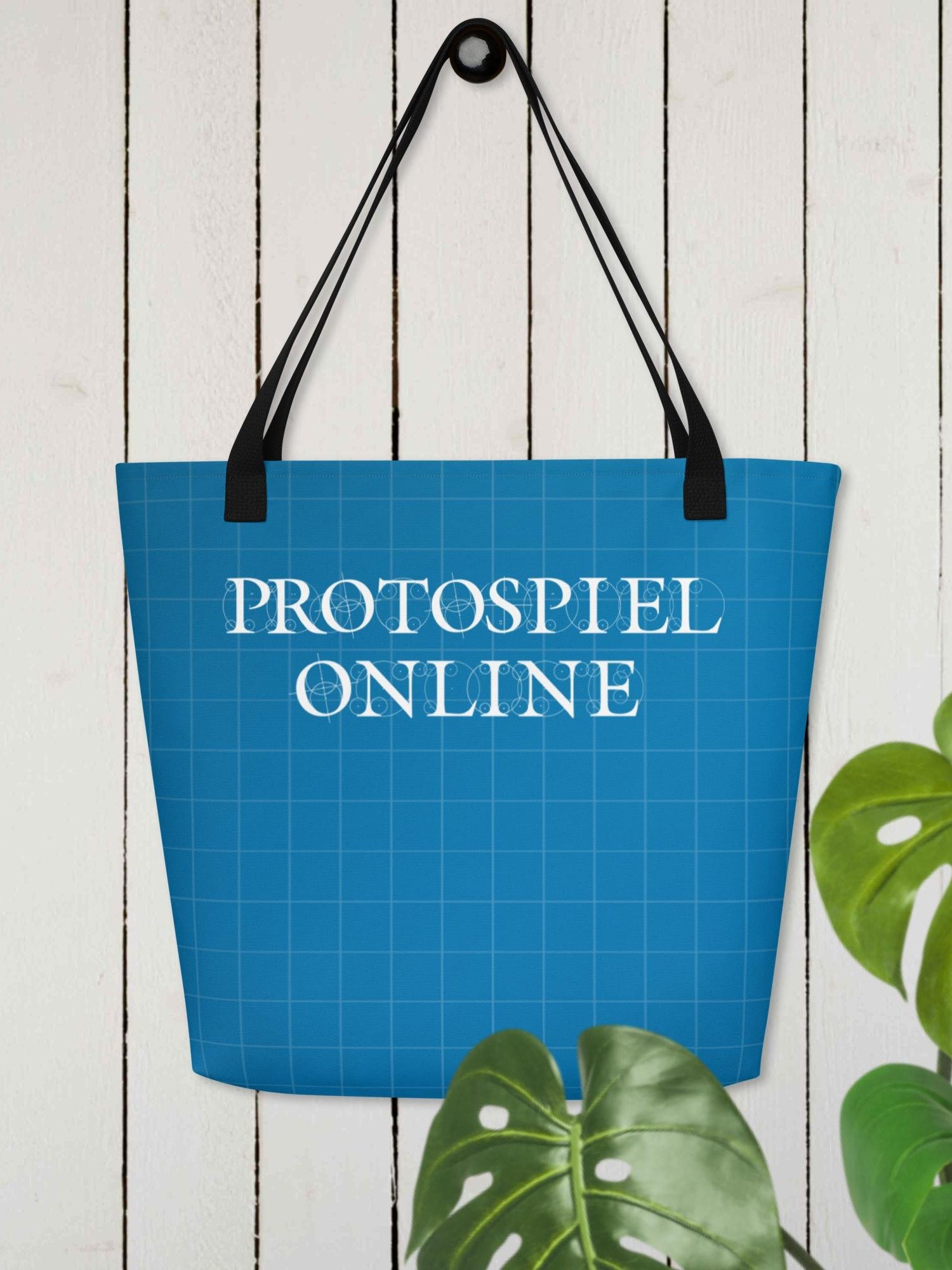Big Meeple Blueprint PMTP Large Tote product image (2)