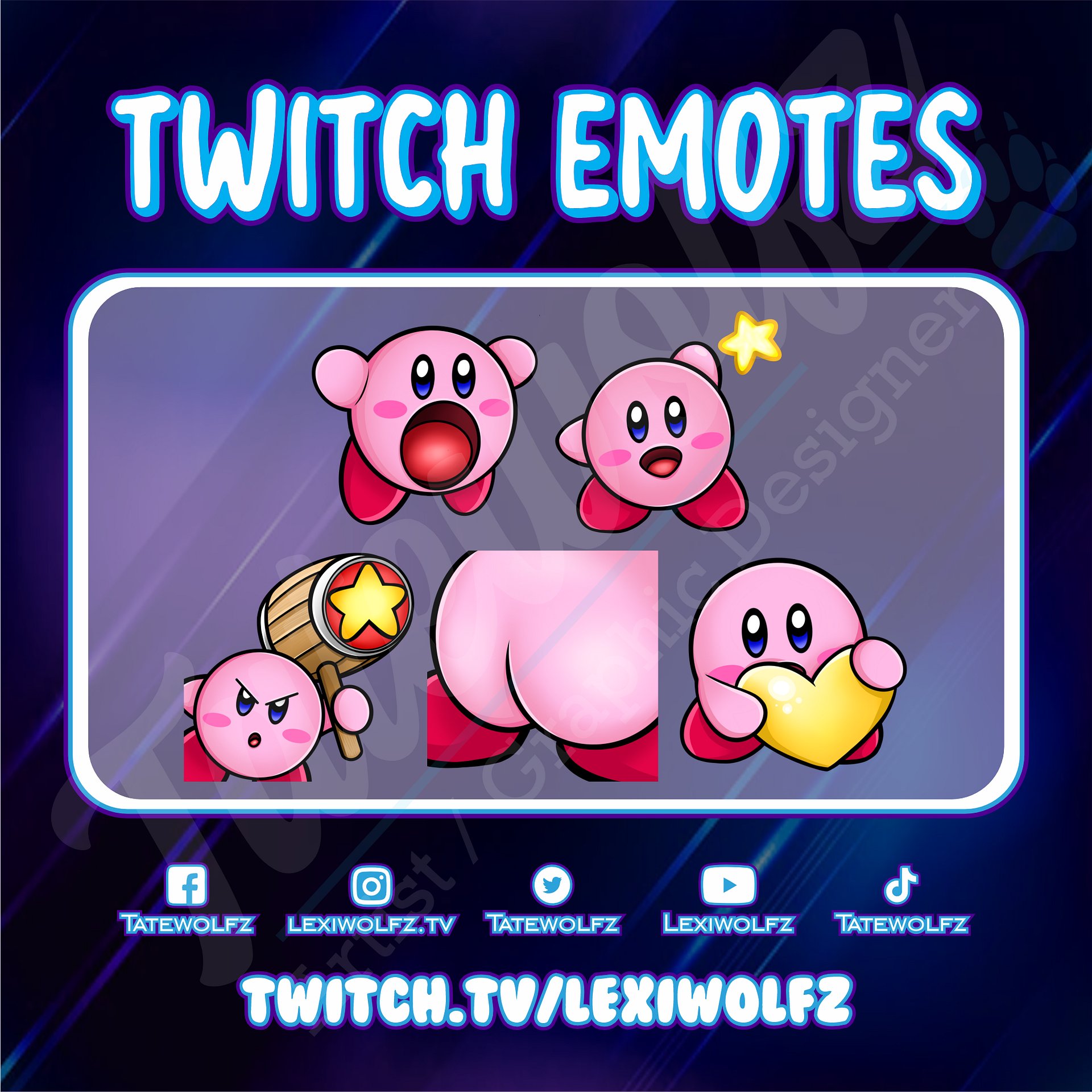 Twitch Emotes: Kirby product image (1)