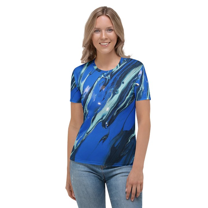 Blue Waves of Pouring art - All over print product image (2)