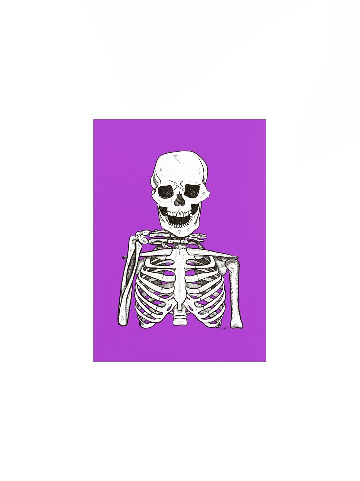 Vivid Skeleton Matte Poster product image (1)