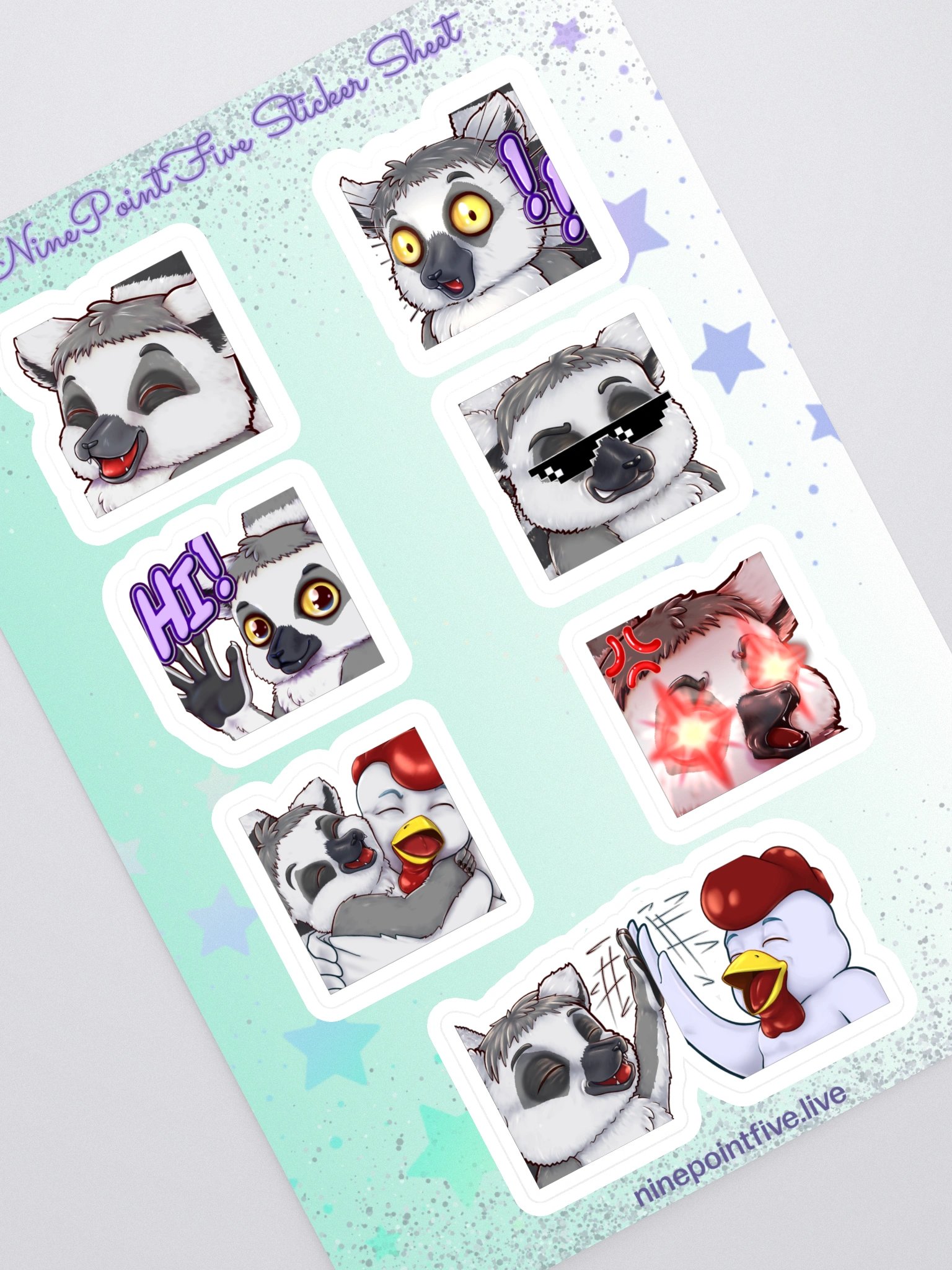 NinePointFivePlays Sticker Sheet! product image (3)