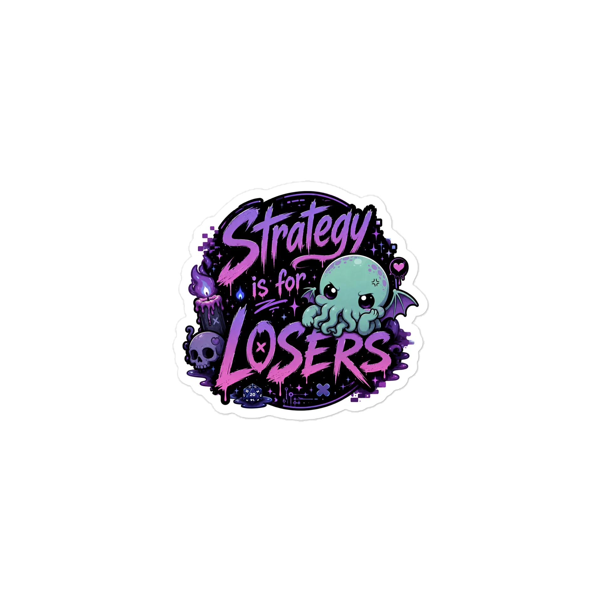 Strategy Is for Losers Cthulhu Sticker product image (1)