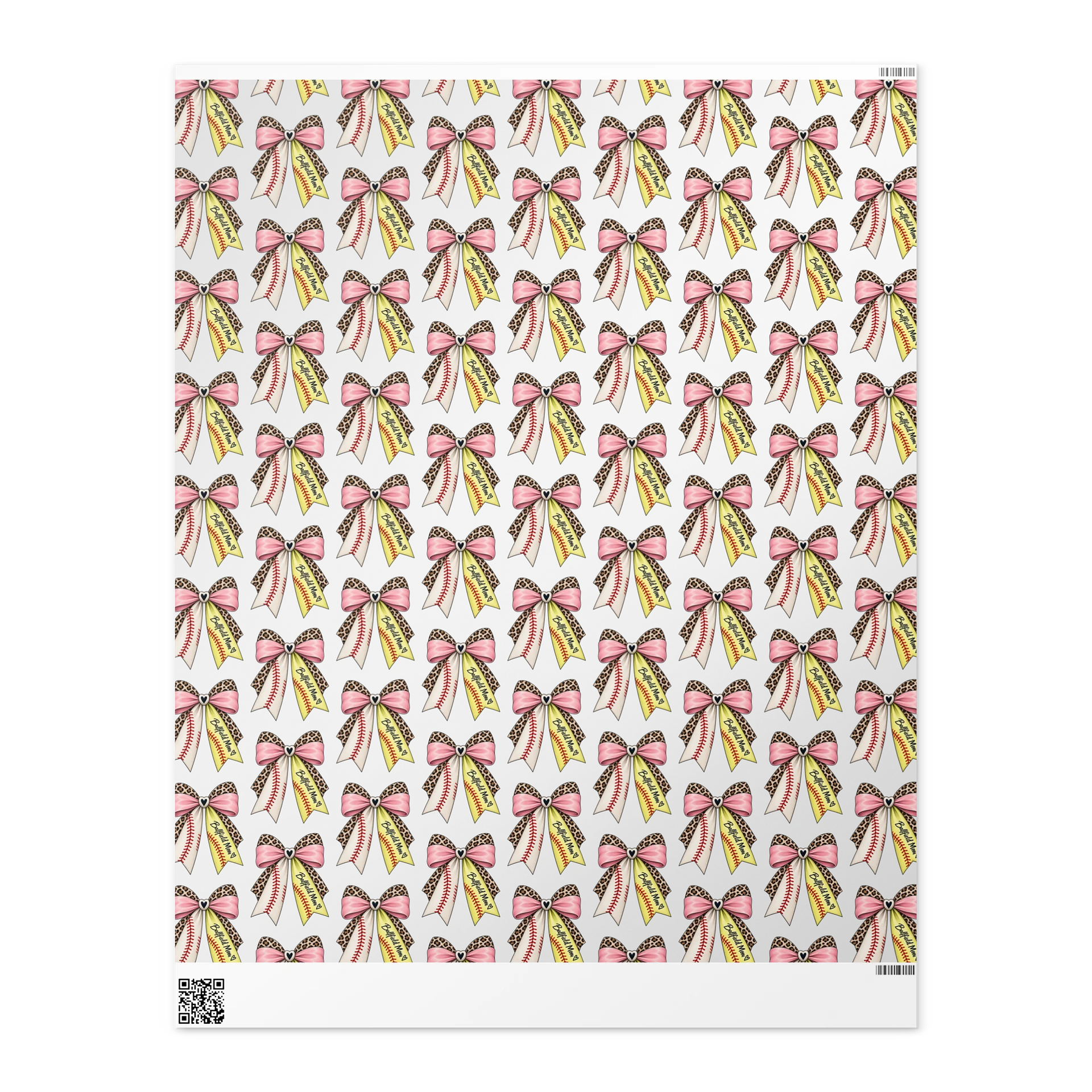 Baseball & Softball Mom Wrapping Paper | Sports Gift Wrap product image (1)
