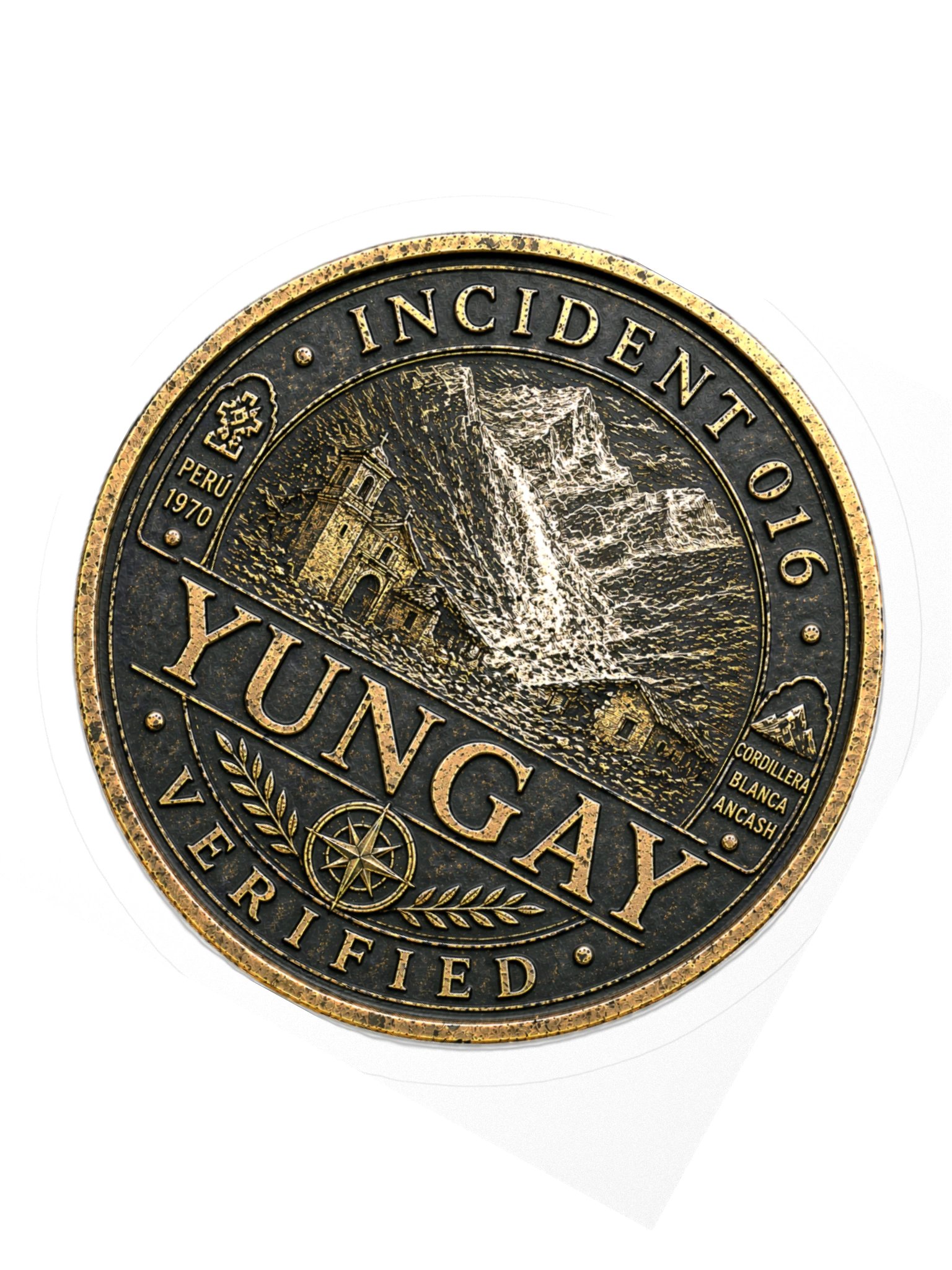 Incident 016 — Yungay Avalanche Archive Badge Sticker product image (2)