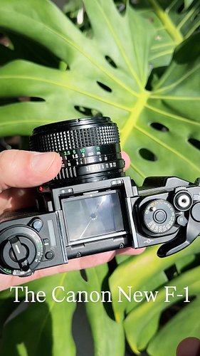 The ‘new’ improved version of the famed Canon F-1. And a camera with simply bewildering amount of accessories, including 5 di...
