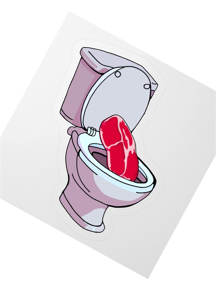 Toilet Steak Sticker product image (4)