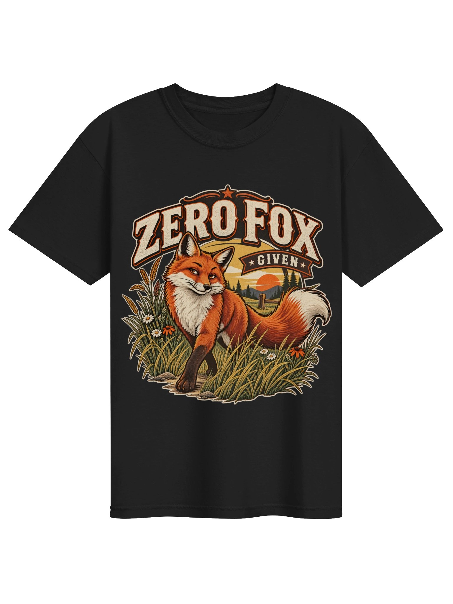Zero Fox Given - Sarcastic Funny Animal Lover Pun T-Shirt | Cute Fox Sarcasm Tee product image (2)