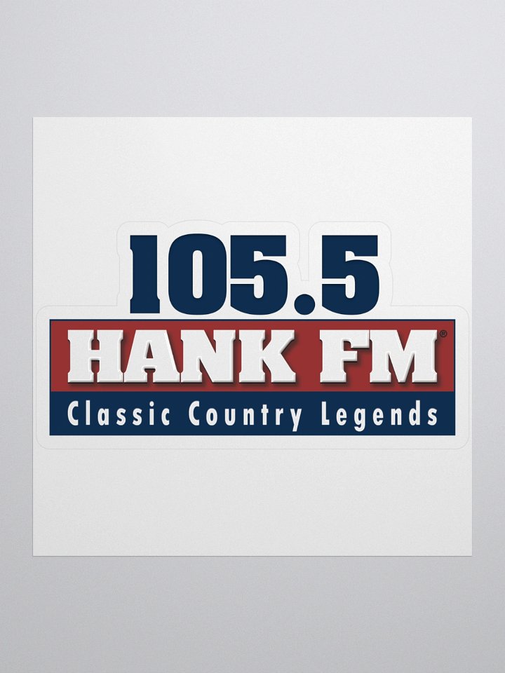 105.5 Hank logo cut out sticker product image (1)