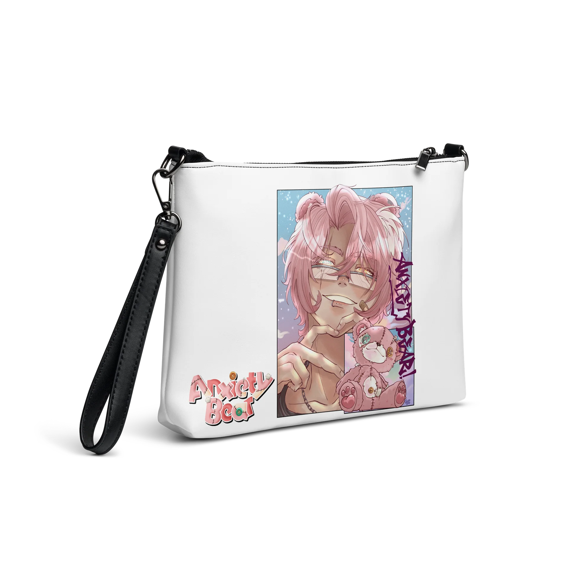 Faces of Anxiety Bear Crossbody Bag product image (5)