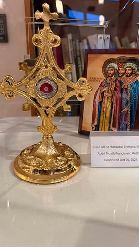 First class relic of the Massabki Brothers is now at the Saint Sharbel Center. Stop by the gift shop to pick up a framed imag...