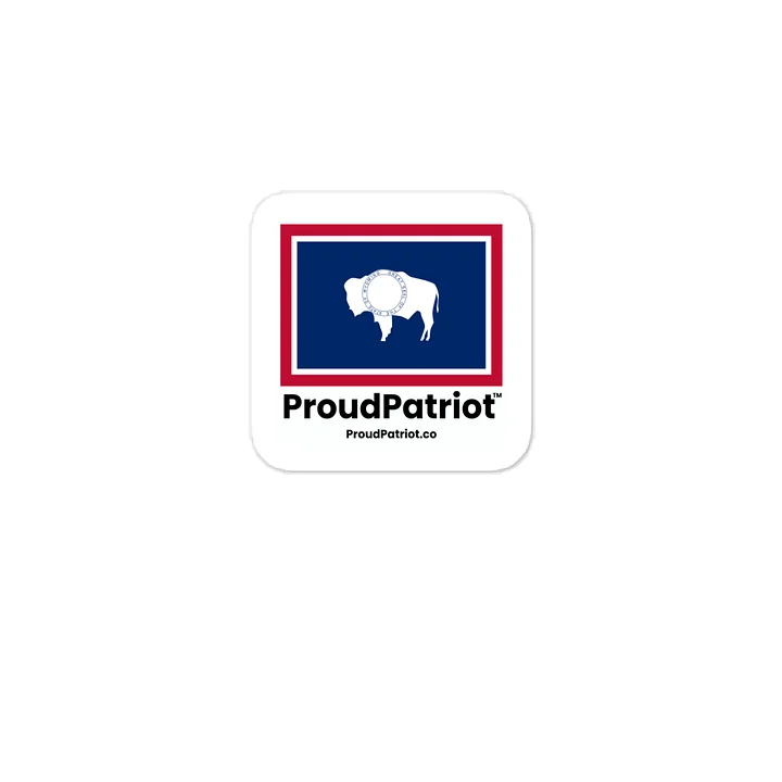 Wyoming State Flag Vinyl Sticker product image (1)