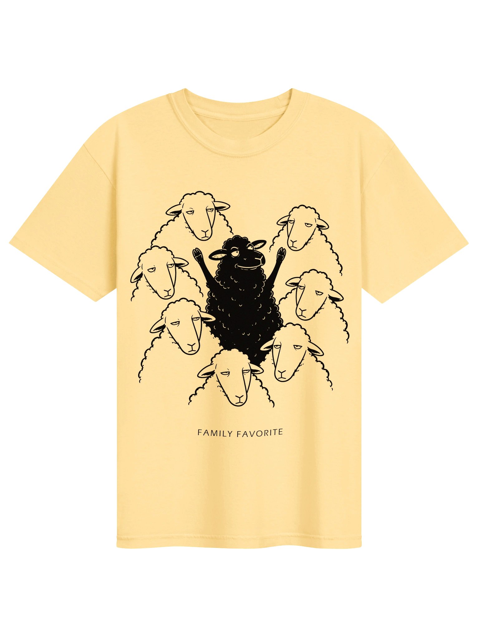 Family Favorite Black Sheep Heavyweight Graphic Tee product image (1)