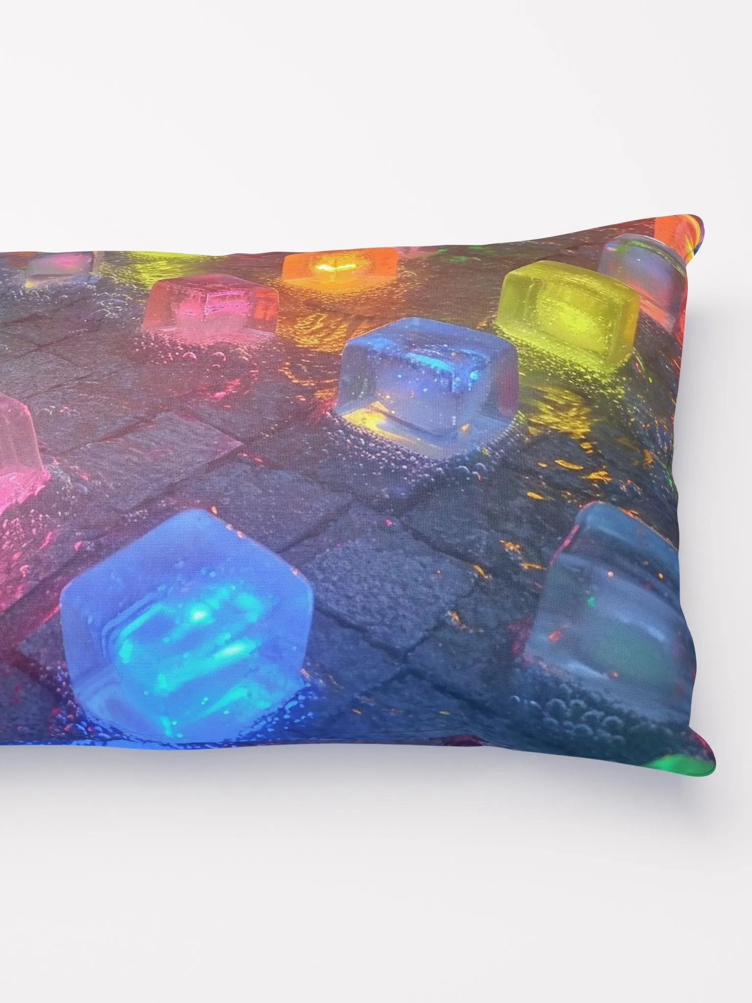 Neon Ice Throw Pillow - Bright, Playful, and Oh-So-Cool! product image (2)