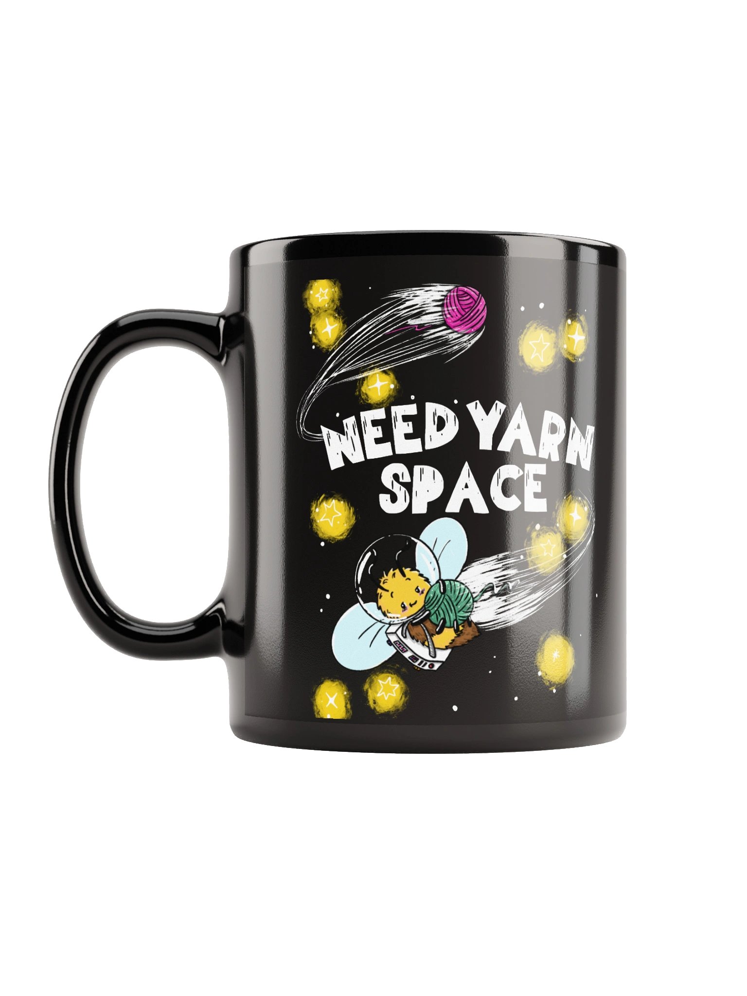Need Yarn Space Black Mug | 11oz | 15oz product image (12)