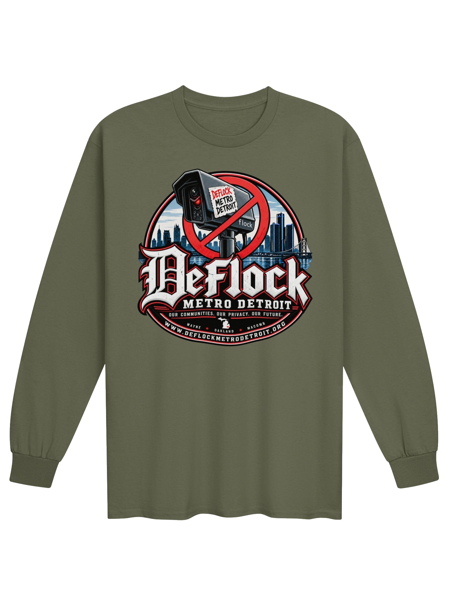 DeFlock Metro Detroit Logo Long-Sleeve Tee product image (5)
