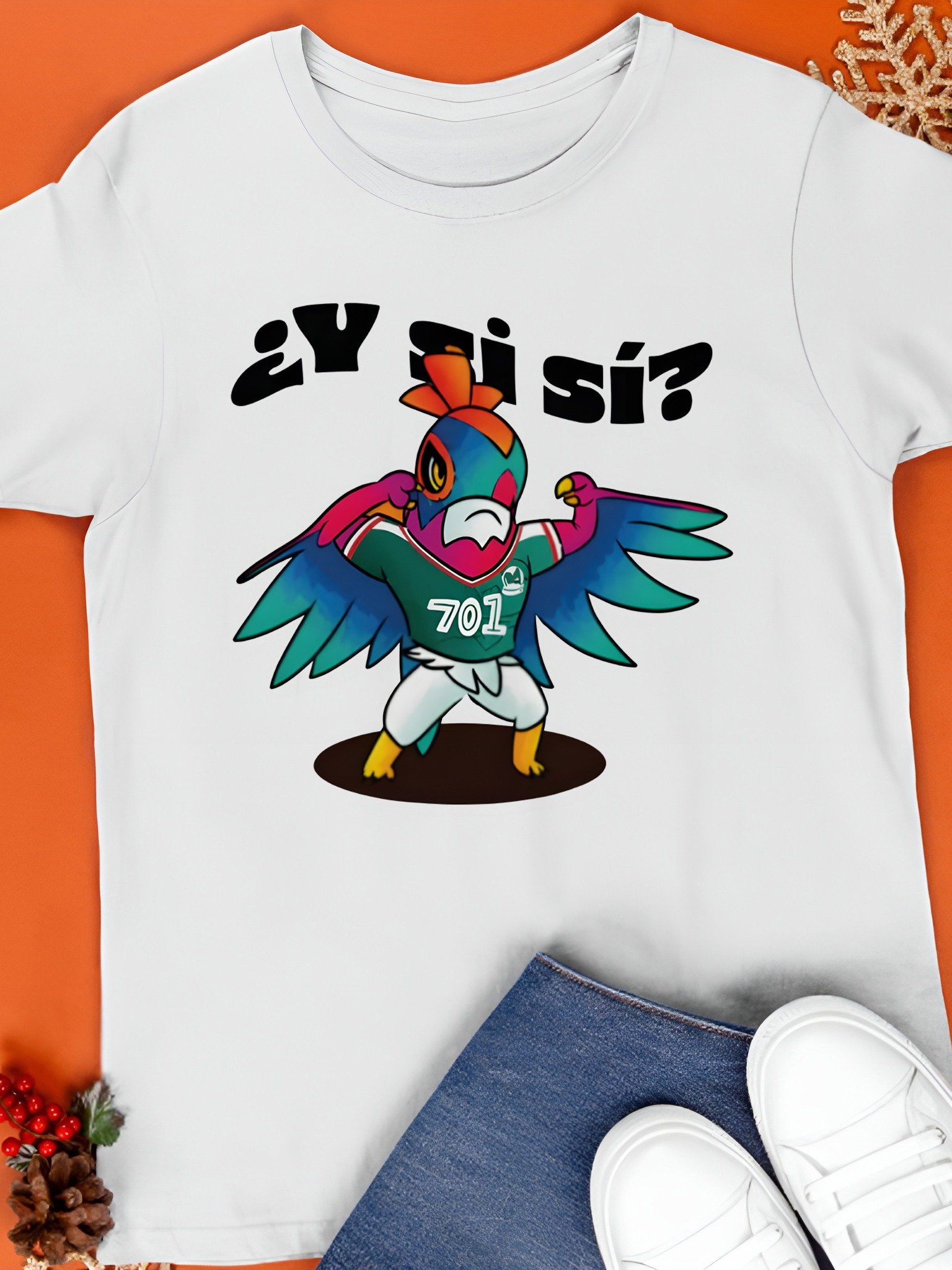 Y Si Si Mexico Football Bird Mascot Shirt product image (1)