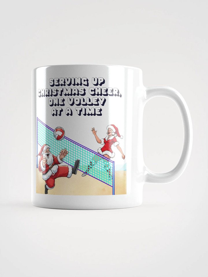 Serving Up Christmas Cheer, One Volley At A Time White Mug product image (3)