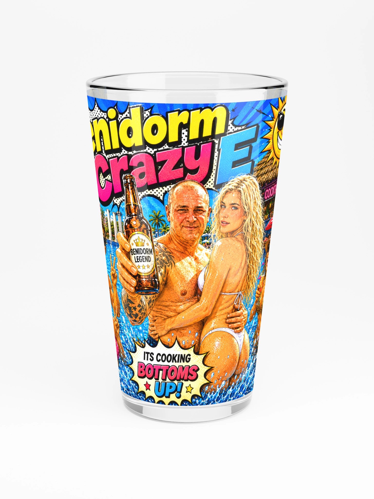 Benidorm Crazy E Pint Glass Its Cooking product image (3)