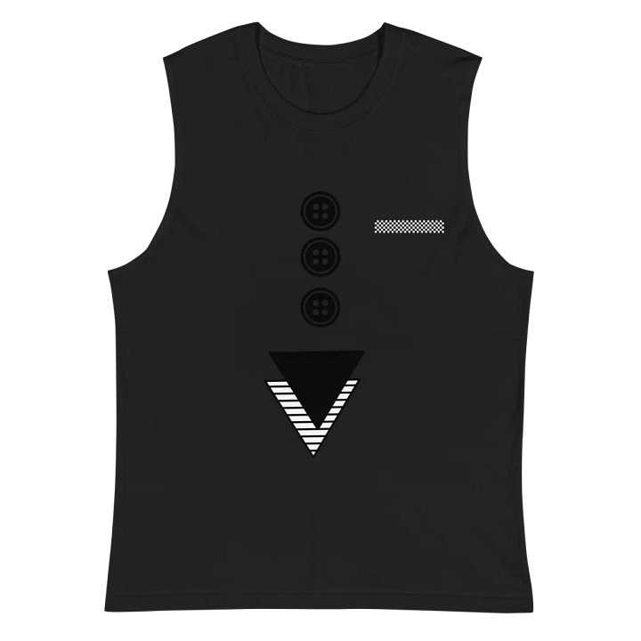 Triangles with buttons and hankie Muscle Tank product image (3)